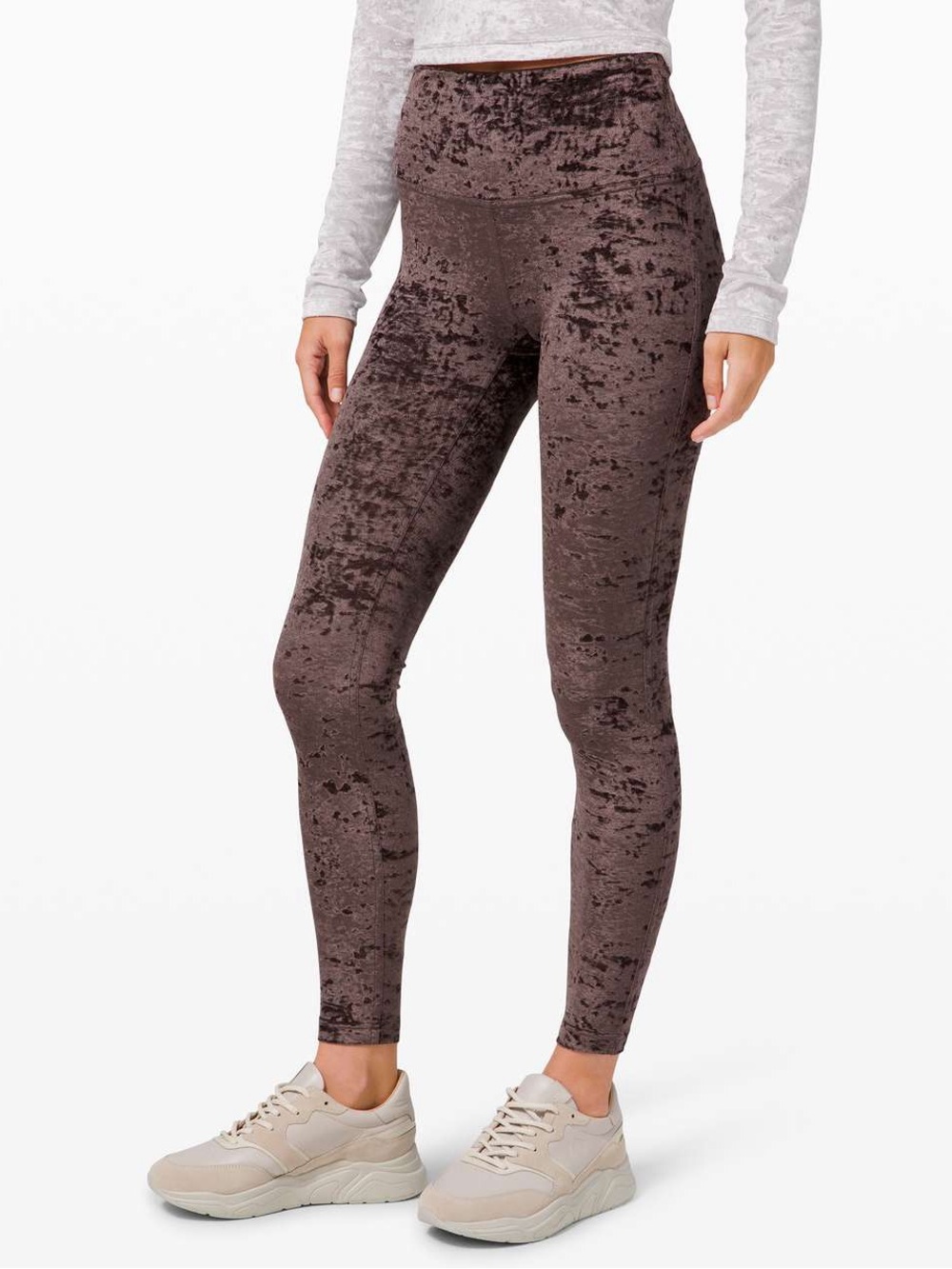 Lululemon Wunder Lounge High-Rise Legging 28" Crushed Velvet, 6